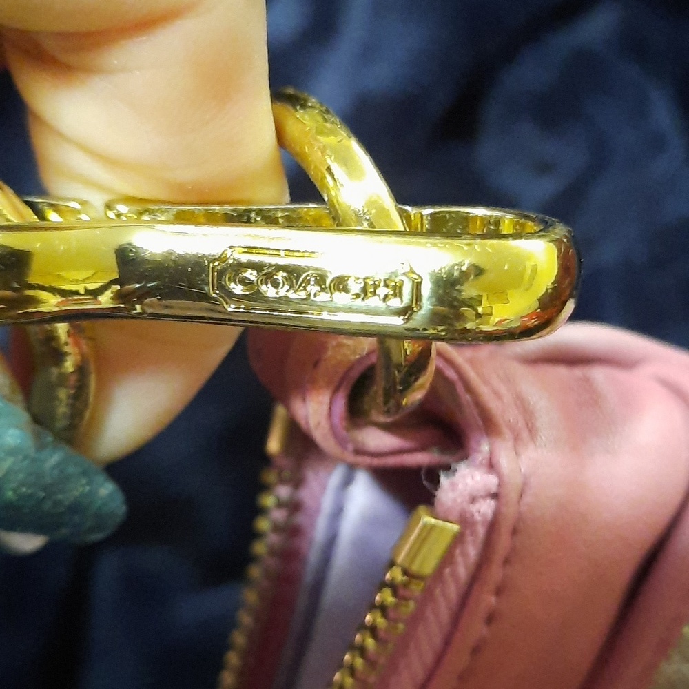 Coach Pink Patchwork Crossbody Bag - Picture 6 of 9